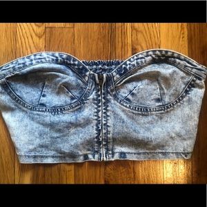 Denim Crop Top